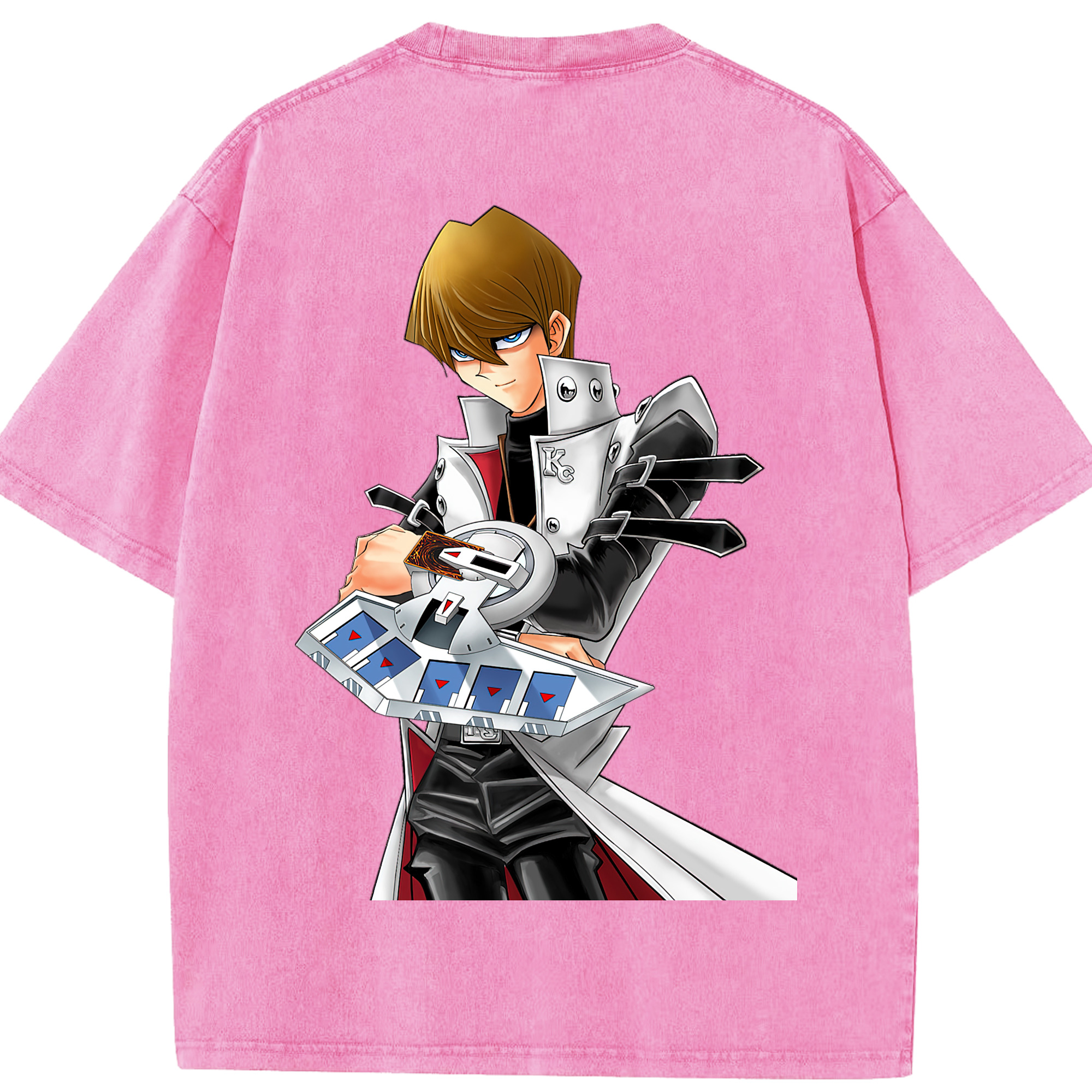 （画像用） 遊☆戯☆王 Yu-Gi-Oh! 綿100% ヴィンテージ風 半袖Tシャツ（背面プリント）